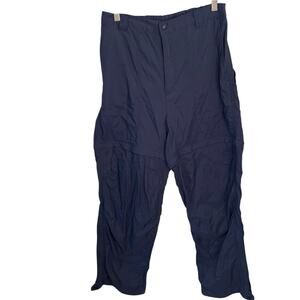 L.L. Bean Women’s Navy Hiking Outdoor Nylon Convertible Pants/Shorts W-211 Sz 12